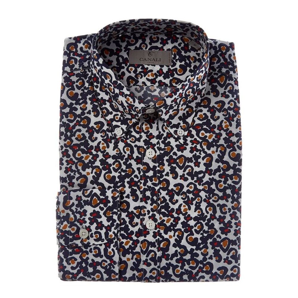 Canali Mens  Dress Shirt, Blue